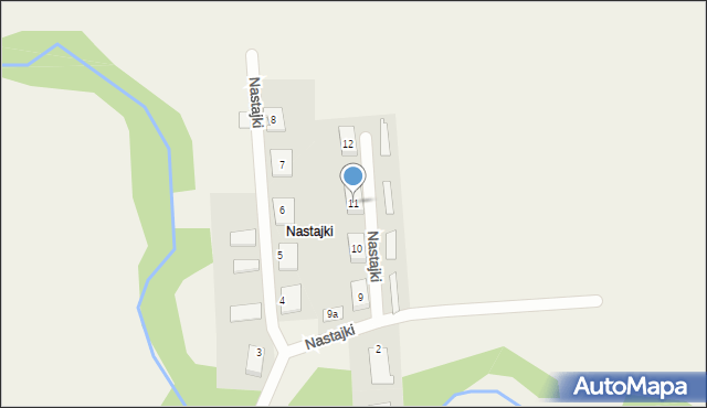 Nastajki, Nastajki, 11, mapa Nastajki