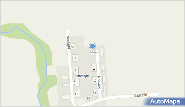 Nastajki, Nastajki, 12, mapa Nastajki