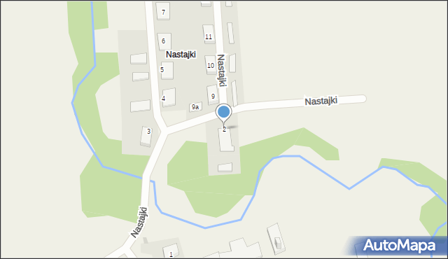 Nastajki, Nastajki, 2, mapa Nastajki