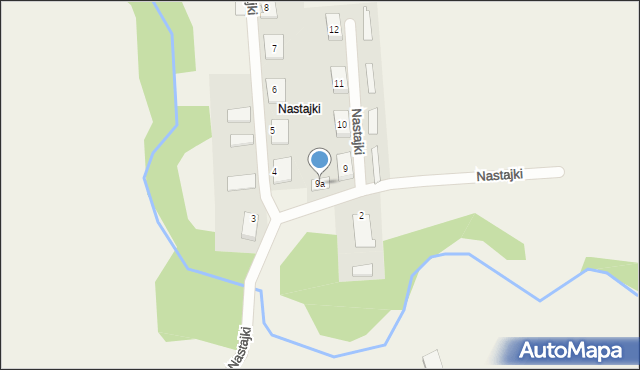 Nastajki, Nastajki, 9a, mapa Nastajki