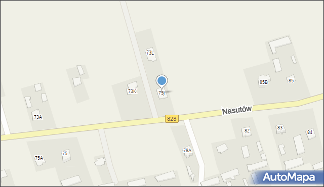 Nasutów, Nasutów, 73j, mapa Nasutów