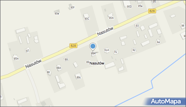 Nasutów, Nasutów, 89A, mapa Nasutów