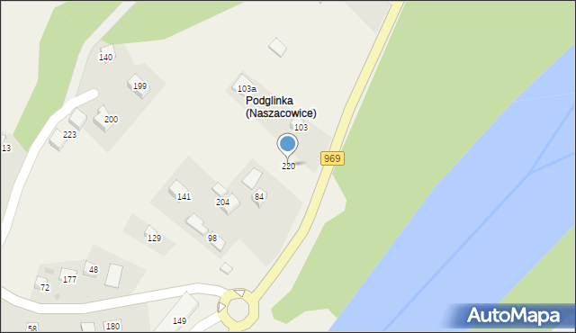 Naszacowice, Naszacowice, 220, mapa Naszacowice