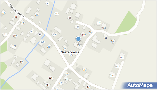 Naszacowice, Naszacowice, 96, mapa Naszacowice