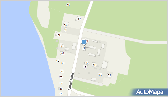 Natać Mała, Natać Mała, 3, mapa Natać Mała