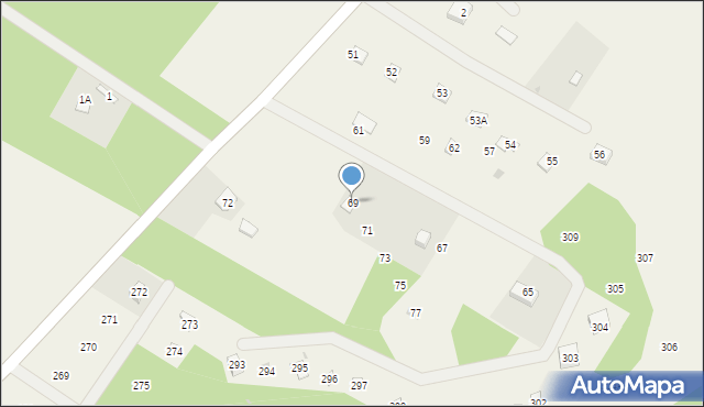 Natać Wielka, Natać Wielka, 69, mapa Natać Wielka