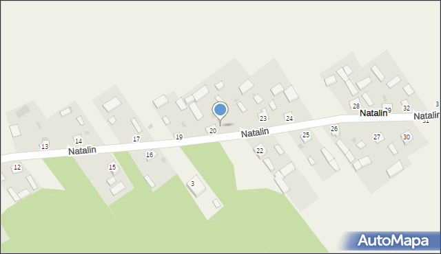 Natalin, Natalin, 21, mapa Natalin