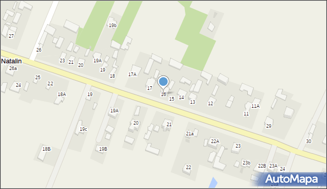 Natalin, Natalin, 16, mapa Natalin