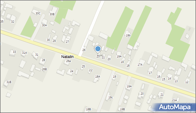 Natalin, Natalin, 23, mapa Natalin