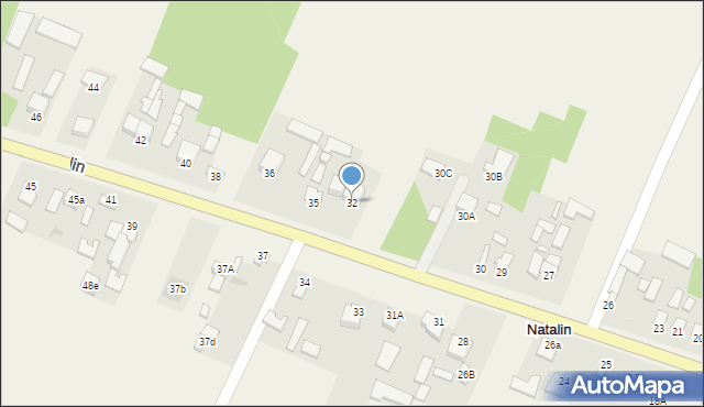 Natalin, Natalin, 32, mapa Natalin