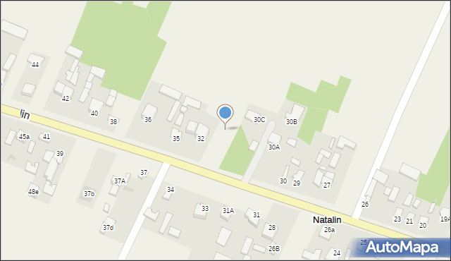 Natalin, Natalin, 32a, mapa Natalin