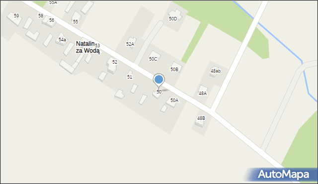 Natalin, Natalin, 50, mapa Natalin