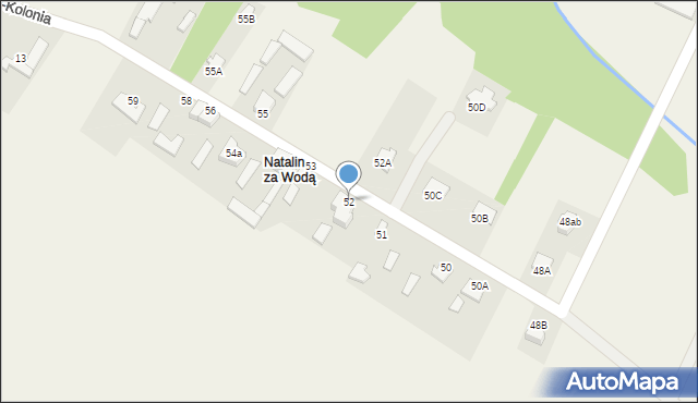 Natalin, Natalin, 52, mapa Natalin