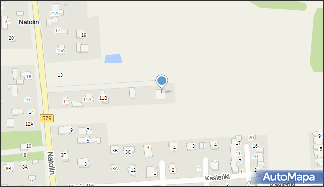 Natolin, Natolin, 11d, mapa Natolin