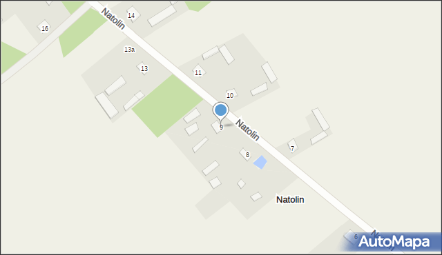 Natolin, Natolin, 9, mapa Natolin