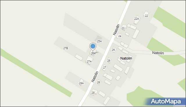Natolin, Natolin, 26A, mapa Natolin