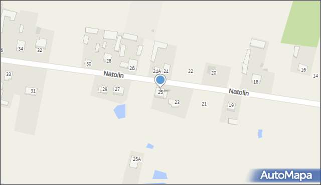 Natolin, Natolin, 25, mapa Natolin