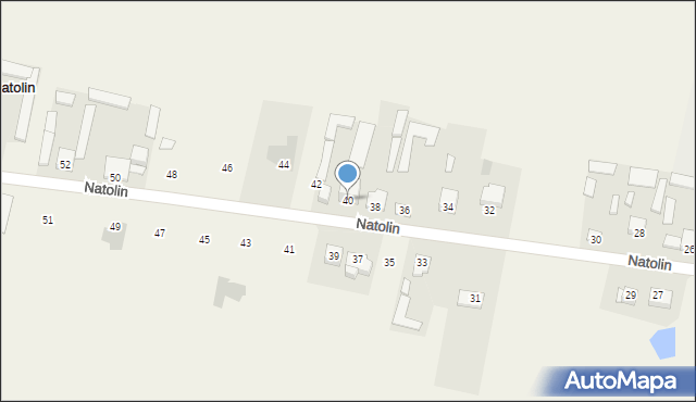 Natolin, Natolin, 40, mapa Natolin