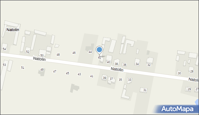 Natolin, Natolin, 42, mapa Natolin