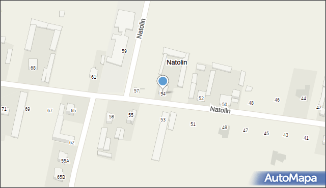 Natolin, Natolin, 54, mapa Natolin