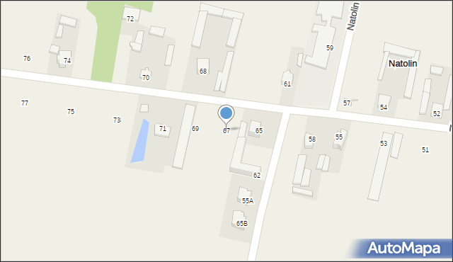 Natolin, Natolin, 67, mapa Natolin