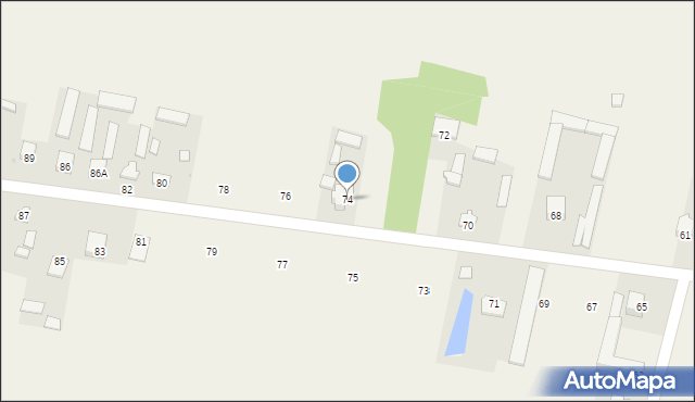 Natolin, Natolin, 74, mapa Natolin