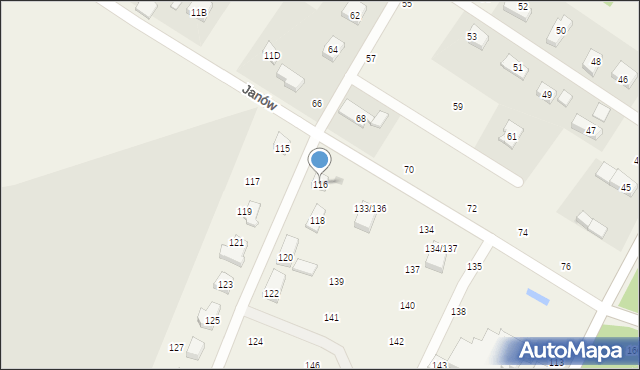 Natolin, Natolin, 116, mapa Natolin