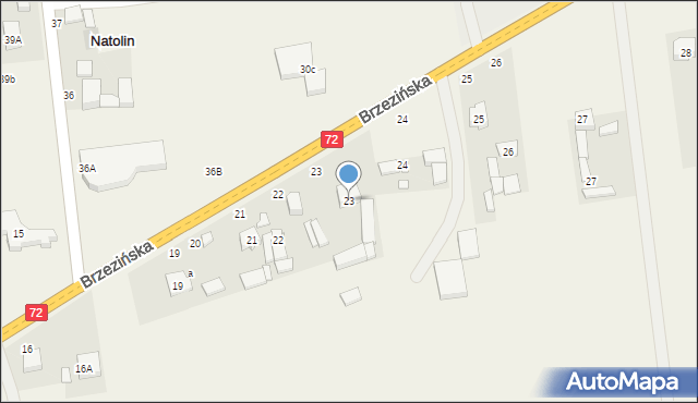 Natolin, Natolin, 23, mapa Natolin