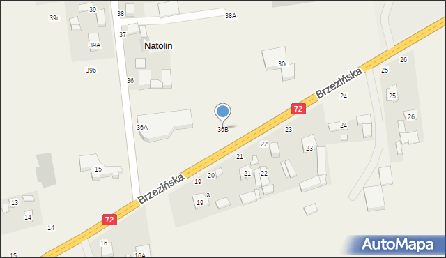 Natolin, Natolin, 36B, mapa Natolin