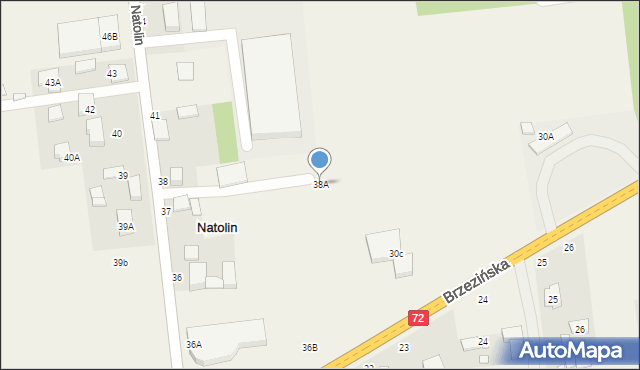Natolin, Natolin, 38A, mapa Natolin