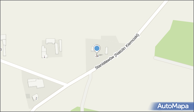 Natolin Kiernoski, Natolin Kiernoski, 2a, mapa Natolin Kiernoski