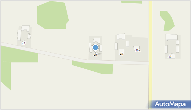 Natolin Kiernoski, Natolin Kiernoski, 45, mapa Natolin Kiernoski