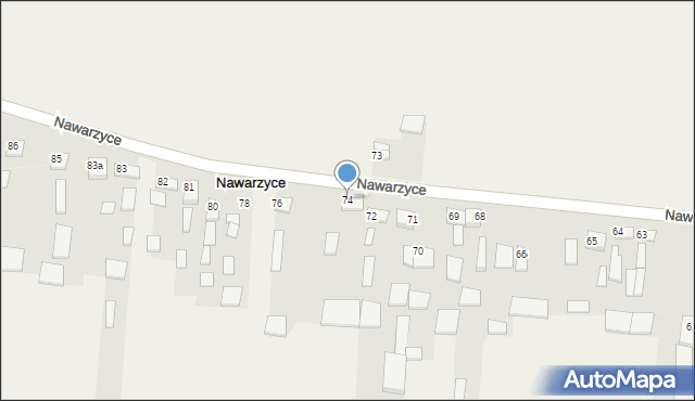 Nawarzyce, Nawarzyce, 75, mapa Nawarzyce