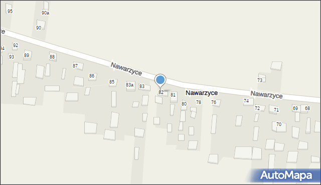 Nawarzyce, Nawarzyce, 82, mapa Nawarzyce