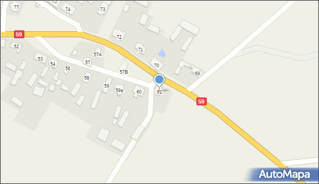 Nawiady, Nawiady, 61, mapa Nawiady