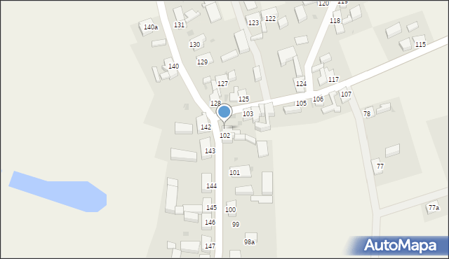 Nawodna, Nawodna, 102a, mapa Nawodna