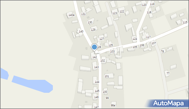 Nawodna, Nawodna, 142a, mapa Nawodna