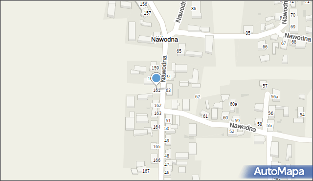 Nawodna, Nawodna, 161, mapa Nawodna
