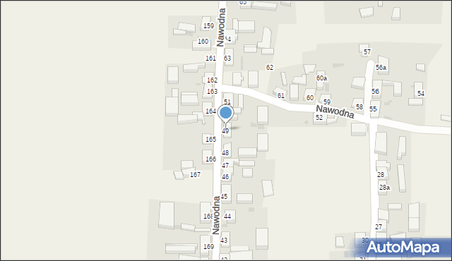 Nawodna, Nawodna, 49, mapa Nawodna