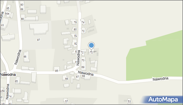 Nawodna, Nawodna, 71, mapa Nawodna
