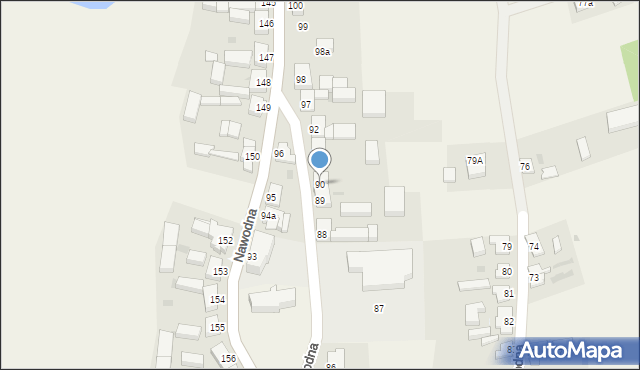Nawodna, Nawodna, 90, mapa Nawodna