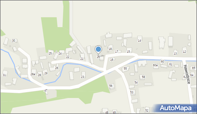 Nawodzice, Nawodzice, 20, mapa Nawodzice