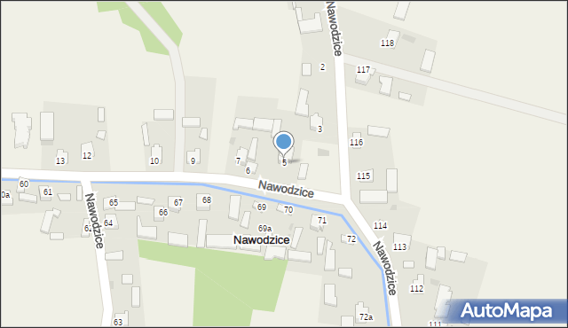 Nawodzice, Nawodzice, 5, mapa Nawodzice