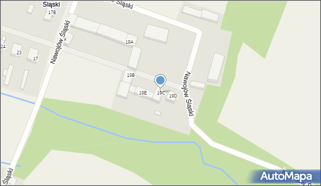 Nawojów Śląski, Nawojów Śląski, 19C, mapa Nawojów Śląski