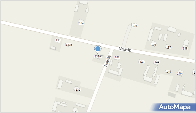 Nawóz, Nawóz, 133A, mapa Nawóz