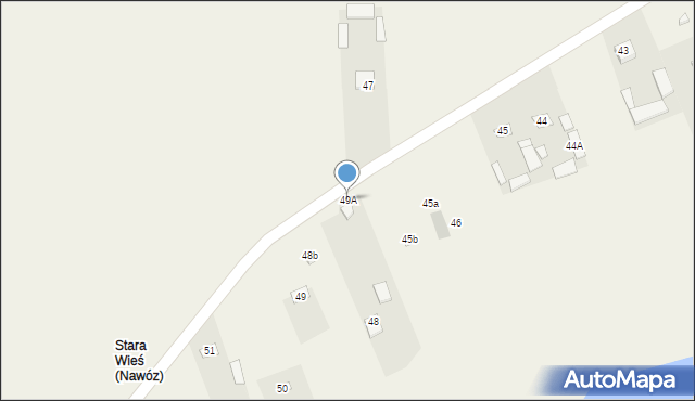 Nawóz, Nawóz, 49A, mapa Nawóz
