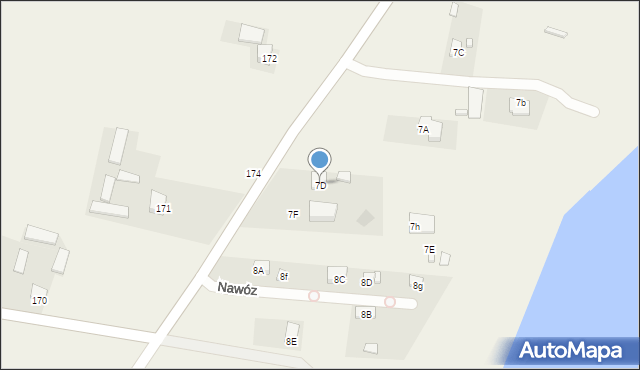 Nawóz, Nawóz, 7D, mapa Nawóz