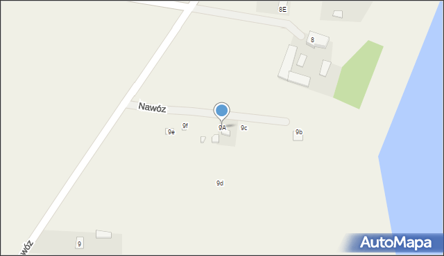 Nawóz, Nawóz, 9A, mapa Nawóz