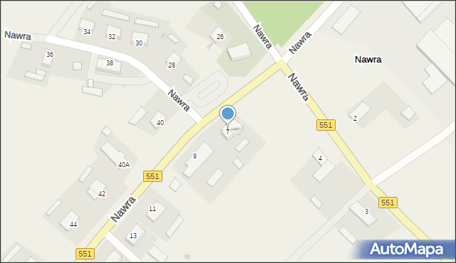 Nawra, Nawra, 7, mapa Nawra