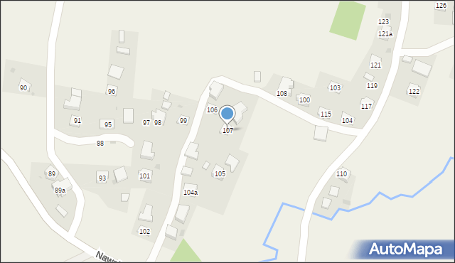 Nawsie, Nawsie, 107, mapa Nawsie